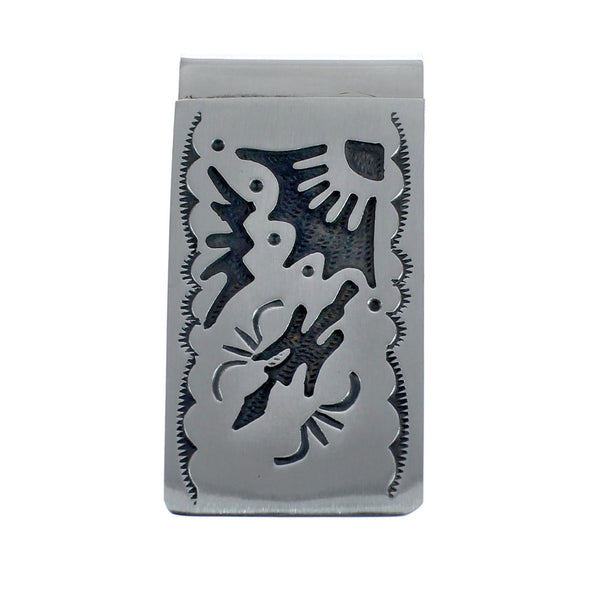 Thunderbird Sun Genuine Sterling Silver Native American Money Clip AX126666