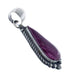 Authentic Navajo Purple Oyster Shell Sterling Silver Pendant JX126624