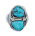 Turquoise Navajo Genuine Sterling Silver Ring Size 11-1/2 JX126551