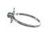 Native American Turquoise Sterling Silver Flower Ring Size 8-1/4 AX125684