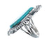 Native American Turquoise Sterling Silver Ring Size 5-3/4 JX126466
