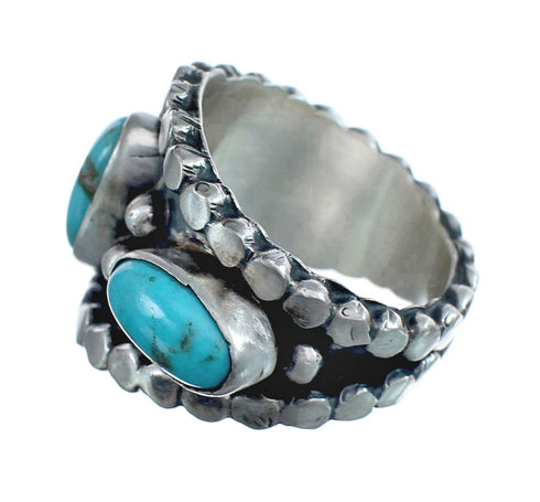 Navajo Turquoise Sterling Silver Ring Size 6-3/4 JX126482