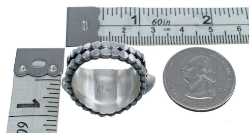 Navajo Turquoise Sterling Silver Ring Size 7-3/4 JX126484