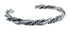Native American Navajo Twisted Sterling Silver Cuff Bracelet JX126443