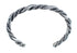 Native American Navajo Twisted Sterling Silver Cuff Bracelet JX126443