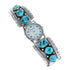 Native American Zuni Turquoise Sterling Silver Watch JX126488