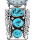Native American Zuni Turquoise Sterling Silver Watch JX126488