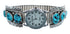 Native American Zuni Turquoise Sterling Silver Watch JX126488