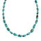 Native American Turquoise Bead And Silver Necklace JX126586