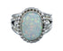 Native American Navajo Sterling Silver Opal Ring Size 6 AX125850