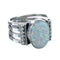Opal Sterling Silver Native American Ring Size 9-1/4 AX125734