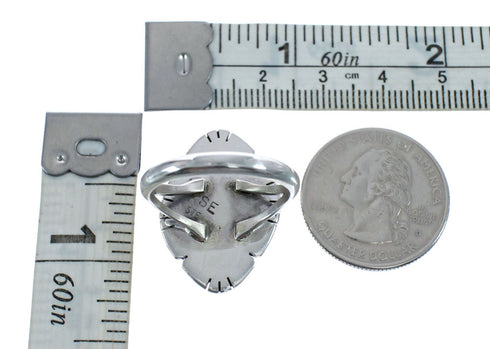 Purple Oyster Shell Navajo Sterling Silver Ring Size 10-1/4 AX125795