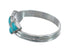 Native American Turquoise Inlay Zuni Ring Size 6-3/4 AX125756