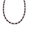 Native American Sterling Silver Onyx And Oyster Shell Bead Necklace AX126053