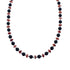 Native American Sterling Silver Onyx And Oyster Shell Bead Necklace AX126053
