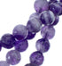 Native American Amethyst Sterling Silver 3-Strand Bead Necklace AX126054