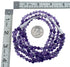 Native American Amethyst Sterling Silver 3-Strand Bead Necklace AX126054