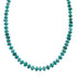 Native American Turquoise Sterling Silver Bead Necklace AX126057