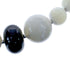 Native American Mother of Pearl Onyx Bead Sterling Silver Necklace AX126067