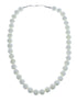 Native American Mother of Pearl Bead Sterling Silver Necklace AX126068