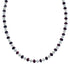 Native American Sterling Silver Mother of Pearl And Agate Bead Necklace AX126073