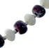Native American Sterling Silver Mother of Pearl And Agate Bead Necklace AX126073