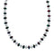 Native American Sterling Silver Mother of Pearl And Dragonblood Jasper Bead Necklace AX126076