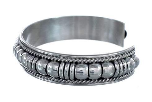 Native American Authentic Sterling Silver Cuff Bracelet AX125906