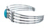 Turquoise Genuine Sterling Silver Navajo Cuff Bracelet AX125935