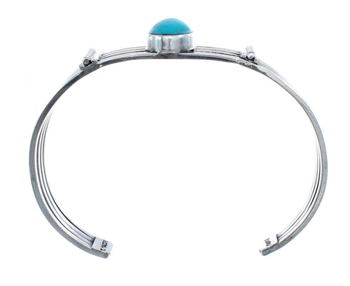 Turquoise Genuine Sterling Silver Navajo Cuff Bracelet AX125935