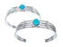 Turquoise Genuine Sterling Silver Navajo Cuff Bracelet AX125935