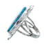 Authentic Sterling Silver Turquoise Navajo Hand Crafted Ring Size 5-1/2 AX126110