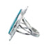 Authentic Sterling Silver Turquoise Navajo Hand Crafted Ring Size 7-3/4 AX126111