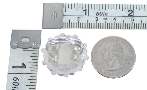 Zuni Sun and Flower Multicolor Multistone Inlay Ring Size 8-1/2 AX126149