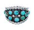 Sterling Silver Turquoise Zuni Ring Size 5-3/4 AX126098