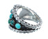 Sterling Silver Turquoise Zuni Ring Size 8-1/2 AX126105