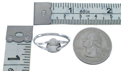 Native American Pink Opal Sterling Silver Ring Size 6-1/4 AX126453