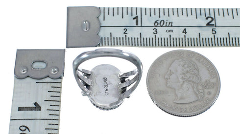 Native American Sterling Silver Opal Ring Size 8-3/4 AX126477