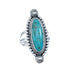 Turquoise Sterling Silver American Indian Ring Size 7-3/4 AX126445