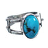 Native American Sterling Silver Turquoise Ring Size 9 AX126489