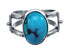 Native American Sterling Silver Turquoise Ring Size 9 AX126489