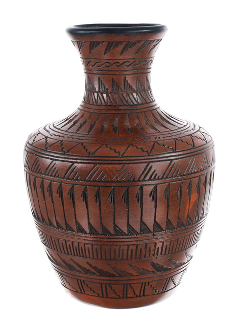 Hand Crafted Bear Navajo Vase JX125876