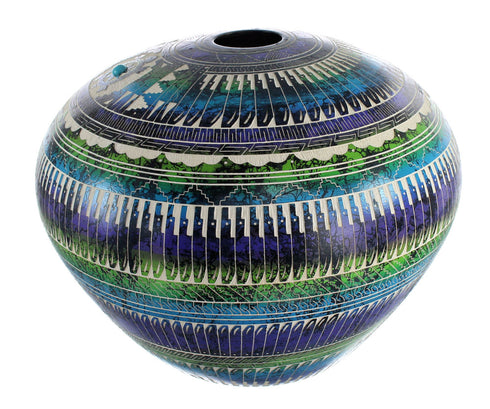 Native American Navajo Turtle Hand Crafted Pottery JX125931