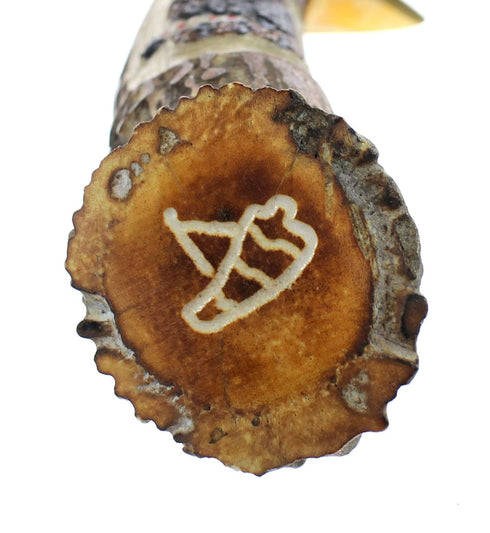 Hand Crafted Hunting Stag Knife Knife Ken Richardson Carve 9-1/4" JX126201