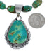 Sterling Silver Turquoise Native American Bead Necklace Set JX126982
