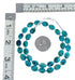 Native American Navajo Turquoise Bead Sterling Silver Necklace JX126996