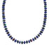 Native American Lapis and Bloodstone Sterling Silver Bead Necklace JX126961