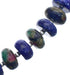 Native American Lapis and Bloodstone Sterling Silver Bead Necklace JX126961