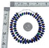 Native American Lapis and Bloodstone Sterling Silver Bead Necklace JX126961