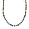 Native American Unakite Sterling Silver Bead Necklace JX127000